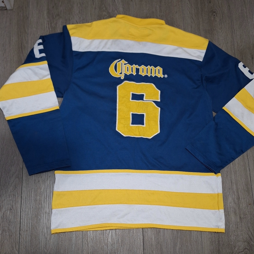 Vintage 90's Corona Hockey Jersey #6 Mens Size M Calhoun Sportswear - Picture 2 of 5
